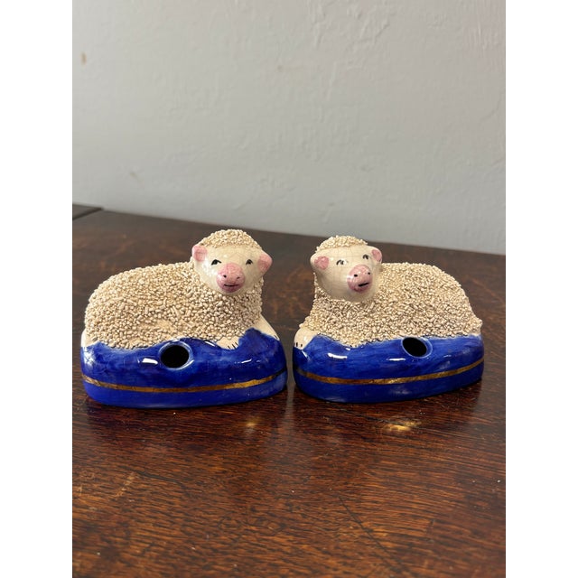 Few decorative objects are more closely associated with English pottery than Staffordshire sheep. Charming, whimsical, and...