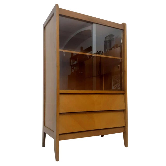 Scandinavian Bookcase Cabinet, 1970s For Sale