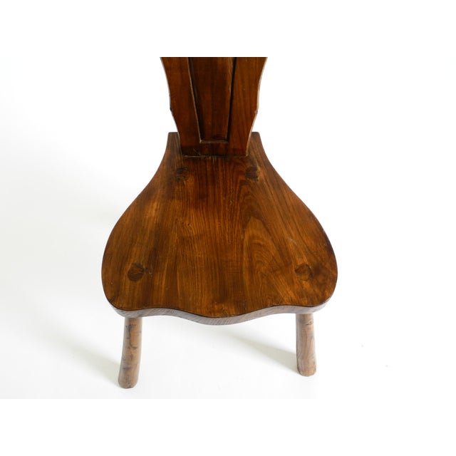 Spanish Wooden Chair with Ornate Backrest, 1960s For Sale - Image 15 of 18