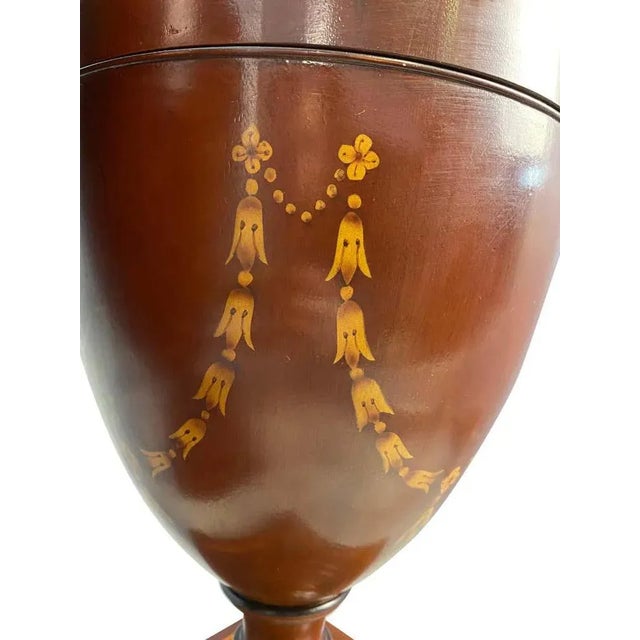 Wood Mahogany Acorn Knife Boxes, 20th Century, Set of 2 For Sale - Image 7 of 15