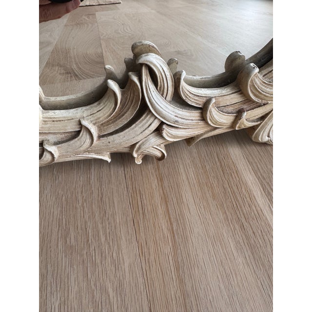 Rococo Syroco Wood Rococo Revival/Hollywood Regency Tabletop Mirror, C. 1930s–1940s, Manner of Serge Roche For Sale - Image 3 of 6