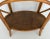 Vintage Rattan Grasscloth Oval Removable Tray Top Table For Sale - Image 9 of 10