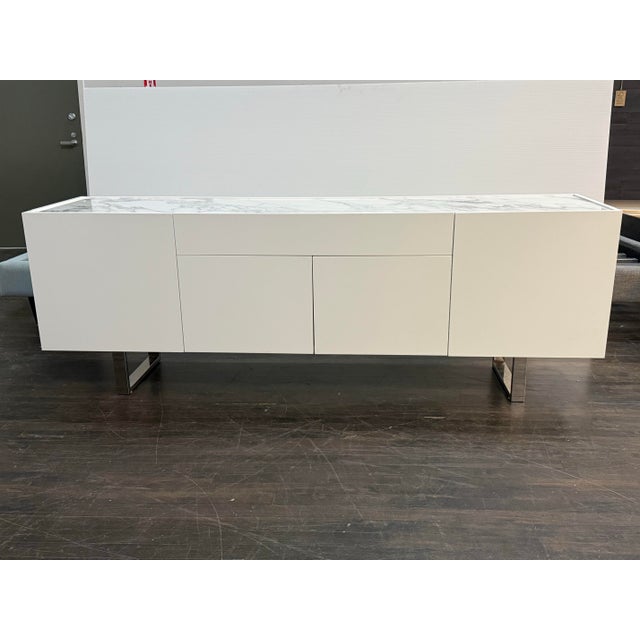 Modern Calligaris White Lacquered Horizon Sideboard For Sale - Image 3 of 12
