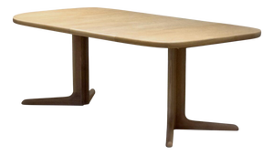Danish Double Extending Oak Dining Table from Skovby, 1960s