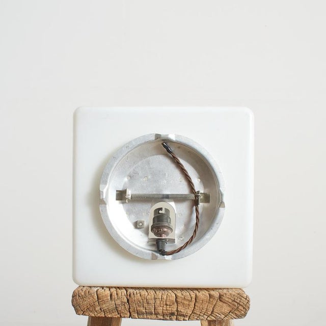 1960s Art Deco Opaline Bathroom Wall Light, 1960s For Sale - Image 5 of 6