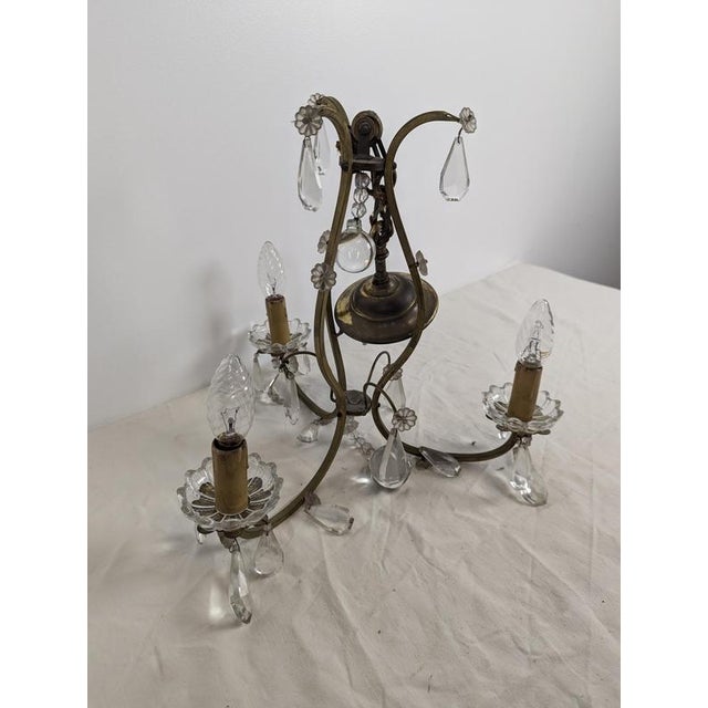 Neo-Classic Chandelier, 1940s, in Very Good conditions. Up to 250V (Europe/UK Standard).The wiring of this item may be...