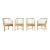 Set of Four McGuire Rattan Barrel Back Dining Chairs For Sale