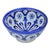 Mid 20th Century Handmade Moroccan Ceramic Bowl With Blue Hues For Sale
