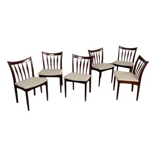 Greaves & Thomas Vintage Dining Chairs Newly Upholstered - Set of 6 For Sale