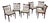 Greaves & Thomas Vintage Dining Chairs Newly Upholstered - Set of 6 For Sale
