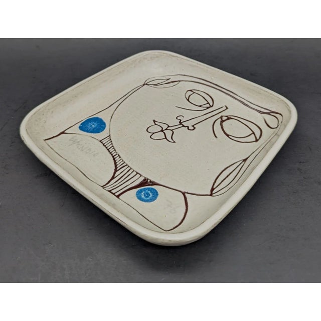 1970s 1970s Susana Espinosa Glazed Pottery Plate For Sale - Image 5 of 12