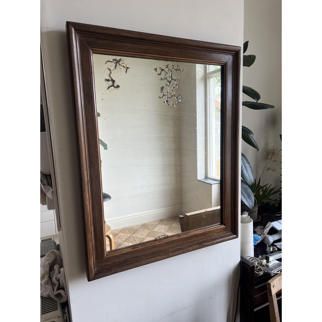 Antique Rustic French Wall Mirror with Original Foxed Glass, 1890s For Sale - Image 10 of 12