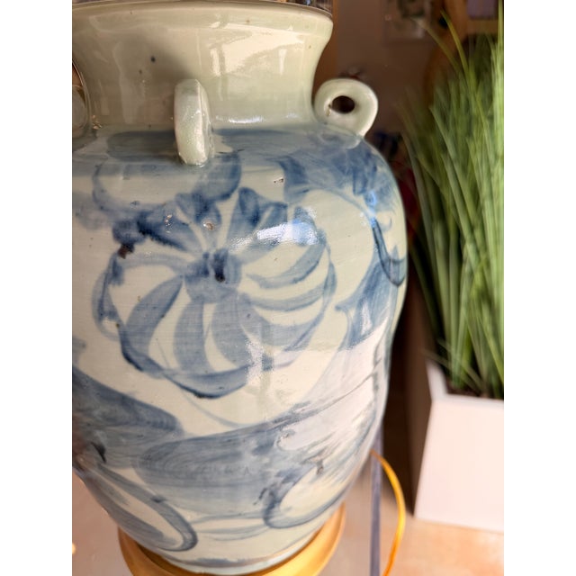 Traditional Legend of Asia Blue and White Table Lamp For Sale - Image 3 of 5