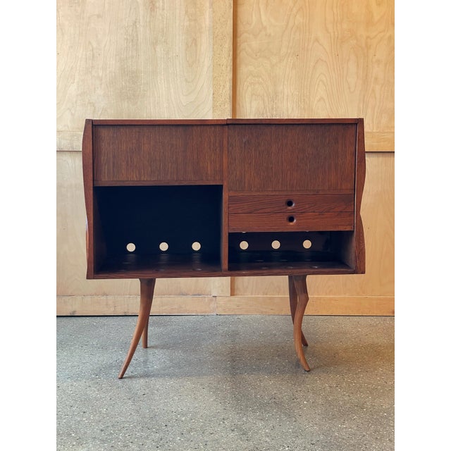 Wendell Castle 1970s American Studio Craft Record Cabinet or Bar For Sale - Image 4 of 11