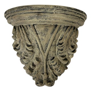 Vintage Acanthus Leaf Decorative Wall Bracket Display Shelf For Sale