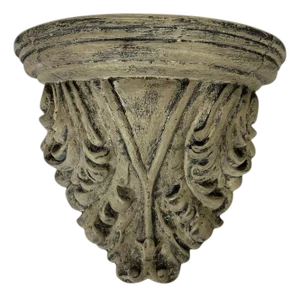 Vintage Acanthus Leaf Decorative Wall Bracket Display Shelf