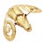 This rare Greek Ilias Lalaounis brooch showcases exquisite artistry in 18k yellow gold, sculpted as a majestic ram...