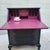 Wood 1940s Vintage Secretary Desk Painted Black & Plum For Sale - Image 7 of 12