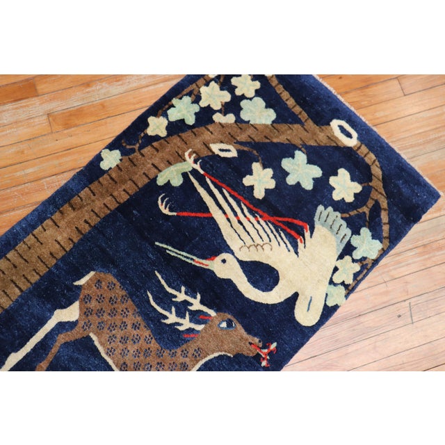 Early 20th Century Early 20th Century Pictorial Chinese Rug - 2'5" x 4'6" For Sale - Image 5 of 18