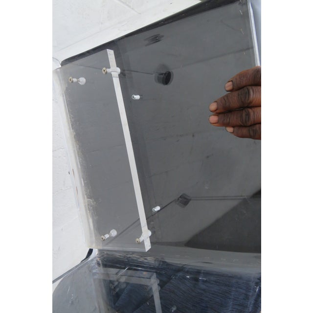 Late 20th Century Hollywood Regency Vintage Lucite Vanity Chair 6252 For Sale - Image 5 of 15