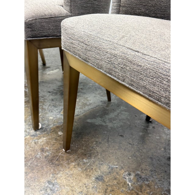 Century Furniture Camille Brass Dining Arm Chairs, Set of Four For Sale - Image 15 of 15