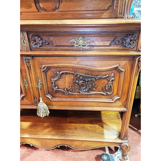 French Country Louis XV Style Sideboard Server For Sale - Image 11 of 18