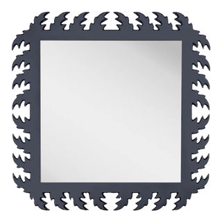 Fleur Home Audubon Square Mirror in Hale Navy, 48x48 For Sale