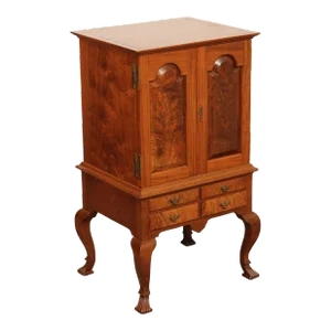 Bench Made Pennsylvania Walnut Spice Or Valuables Chest