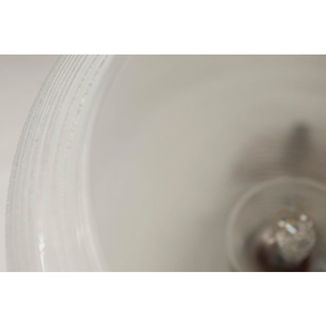 Italian Chandelier in Ribbed Glass and Brass, 1960s For Sale - Image 14 of 18