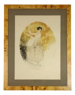 Jean Hardy, Art Deco Luis Icart School Composition, 1920s, Etching, Framed