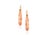 G-One' Pink Coral Drops Earrings on Wire with Diamonds in 18K Yellow Gold. Approximate Stone Details: Pink Coral - Weight...