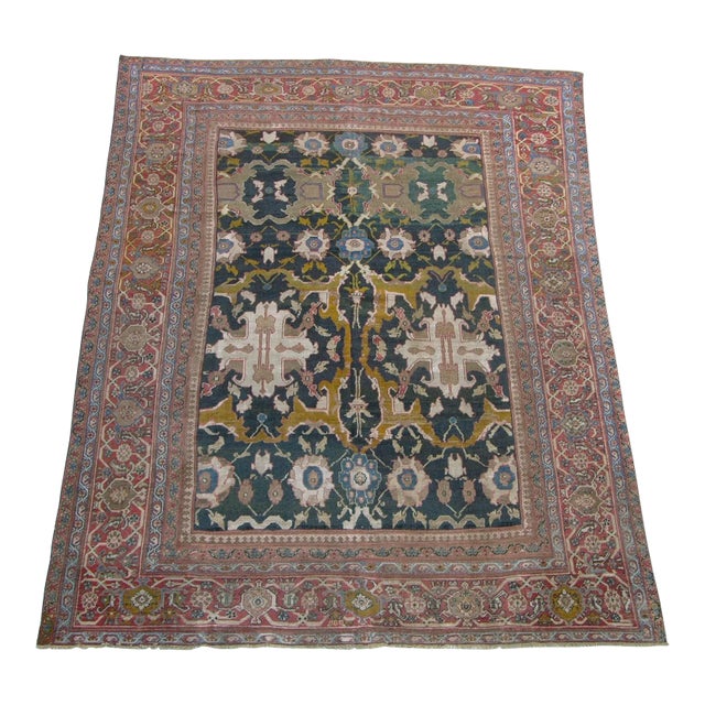 1880 Antique Ziegler Rug 9'8'' X 13' For Sale