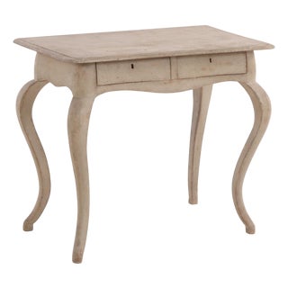 Swedish Painted Pine Console or Writing Desk, 19th C. For Sale