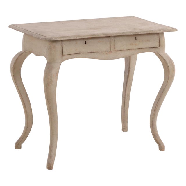Swedish Painted Pine Console or Writing Desk, 19th C. For Sale