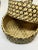 Khaki Vintage Covered Lidded Basket Box Circa 1890s For Sale - Image 8 of 13