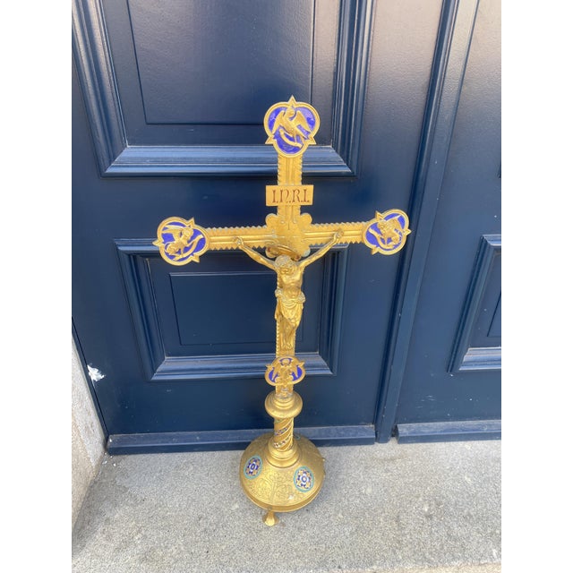 Neo Gothic Altar Crucifix For Sale - Image 16 of 18