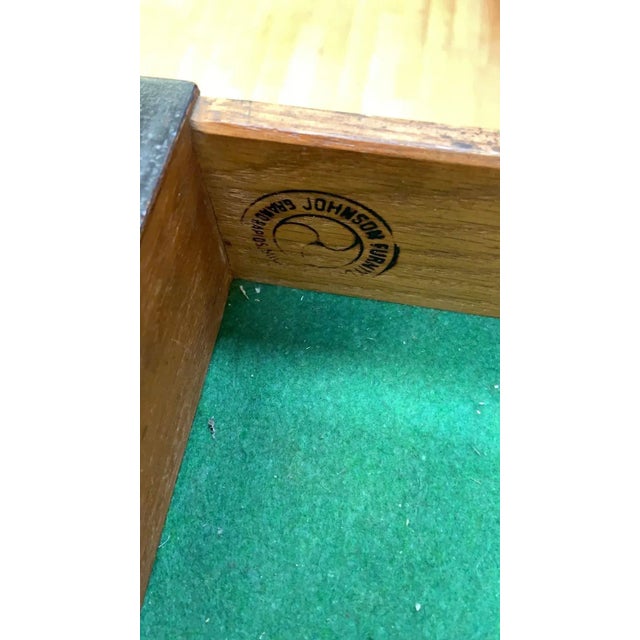 Art Deco Paul Frankl for Johnson Furniture Style Mahogany & Cork Sideboard For Sale - Image 12 of 12