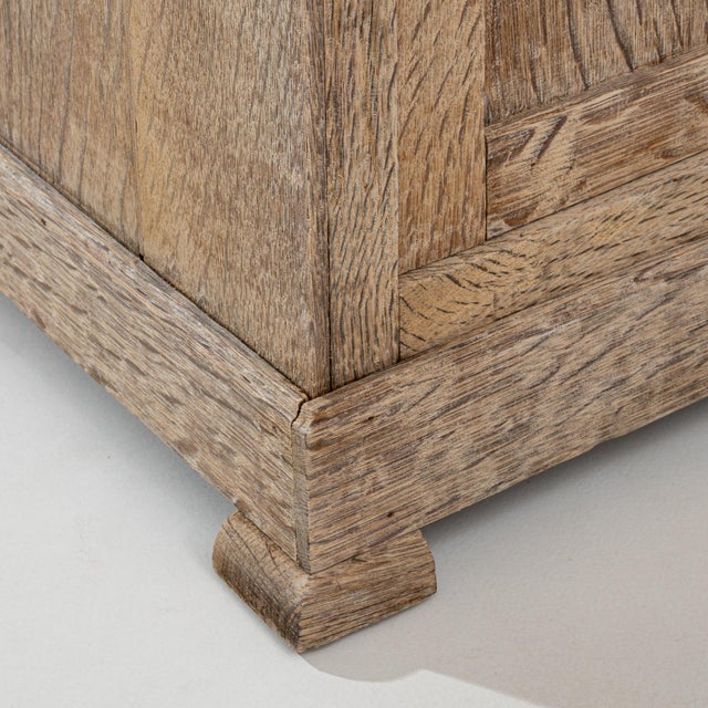 1900s French Oak Bedside Table With Drawer For Sale - Image 14 of 18