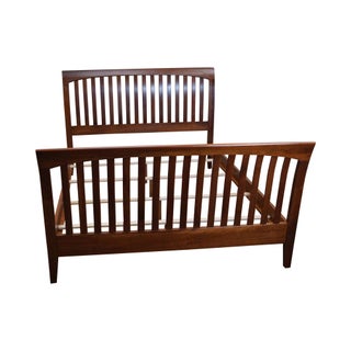 Traditional Ethan Allen American Impressions Solid Cherry Queen Size Bed For Sale
