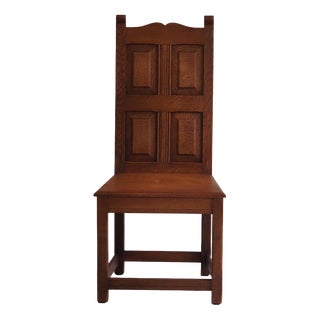 Historicist Throne Chair in Oak, 1880 For Sale