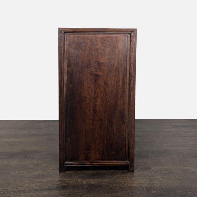 Classic Solid Wood 4-Drawer Dresser With Brass Handles For Sale - Image 4 of 9