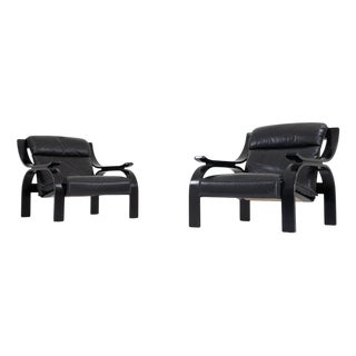 Woodline Armchairs by Marco Zanuso for Arflex, 1960s, Set of 2 For Sale