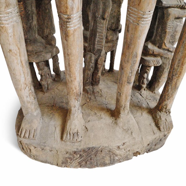 Antique Carved Dogon African Ancestor Couple Sculpture For Sale - Image 12 of 13