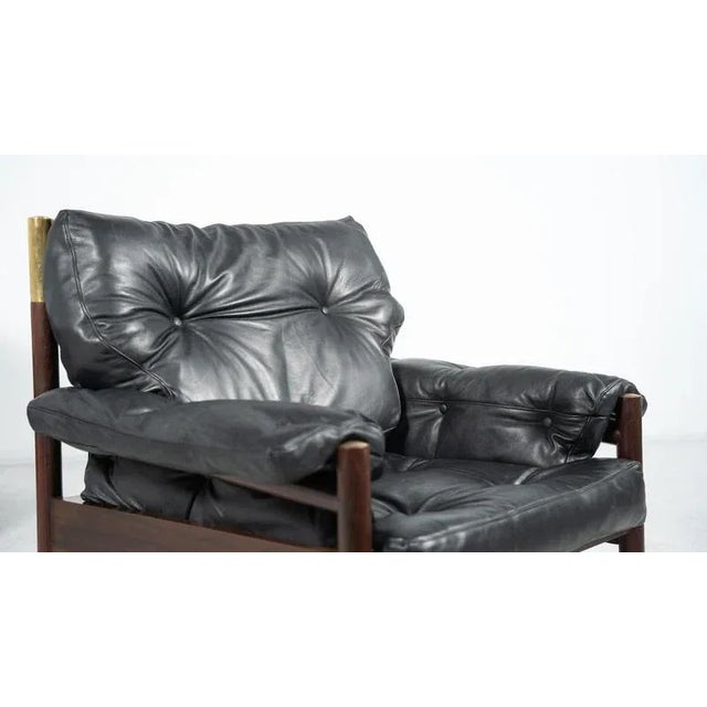 Gold Set of Sella Armchairs with Ottoman attributed to Carlo De Carli for Sormani, 1960s For Sale - Image 8 of 18