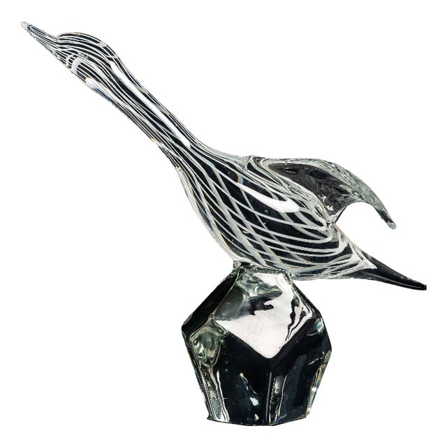 Bird in Murano Glass from Zanetti, Italy, 1970s For Sale