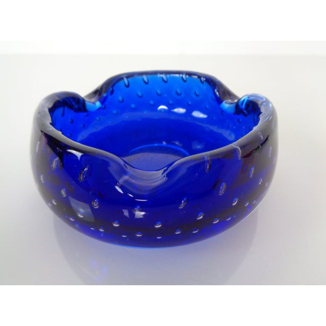 Blue Sommerso Murano Glass Bowl, Italy, 1960s For Sale - Image 4 of 15