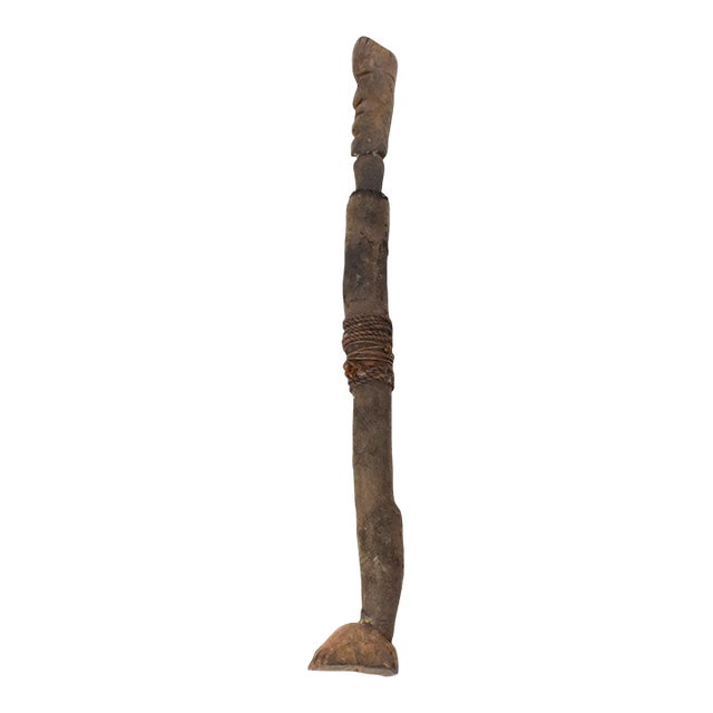 Early 20th Century Suku Figural Post Tanzania For Sale