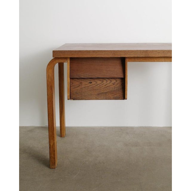 1940s Early Finnish Mid-Century Wooden Desk & Chair by Alvar Aalto for Stylchair, 1940s, Set of 2 For Sale - Image 5 of 13