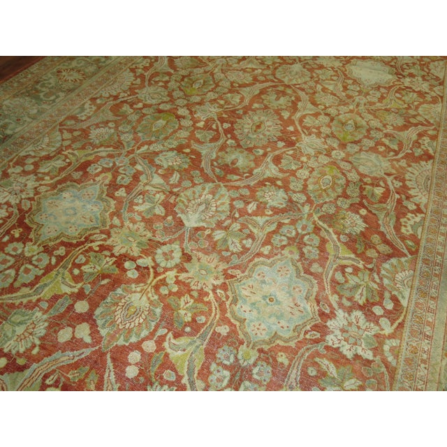 Textile Zabihi Collection Oversize Antique Sultanabad Mahal Persian Carpet - 10'8" x 16'10" For Sale - Image 7 of 12