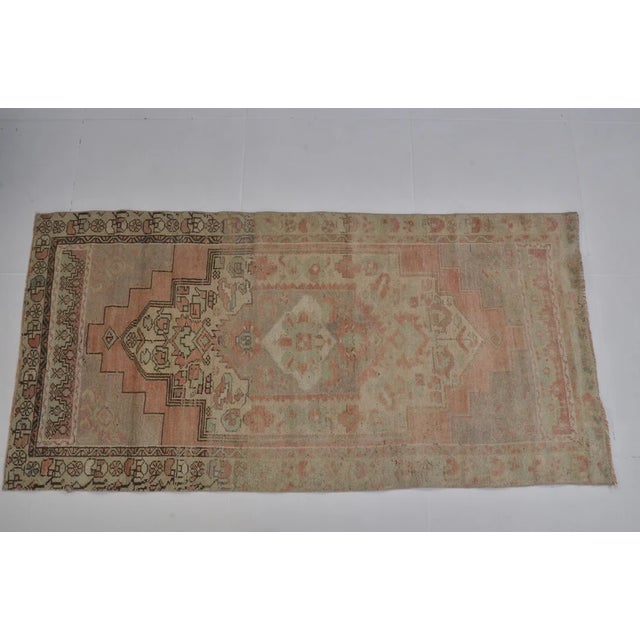 1960s Wool Decorative Oushak Carpet For Sale - Image 4 of 10